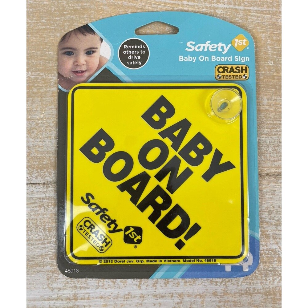 Safety 1st Baby On Board Window Sign NEW